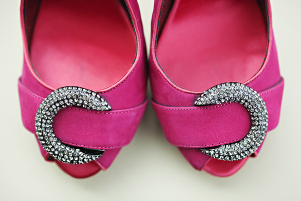 hot pink wedding shoes