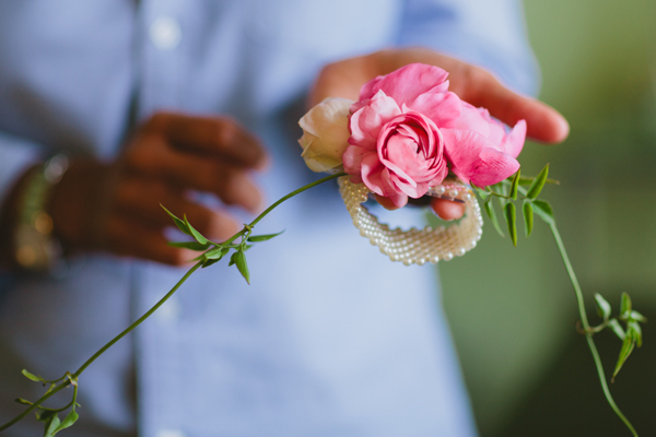 floral wrist corsage