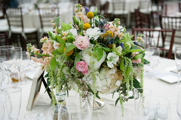 centerpiece, florals, white, pink, lavender, blush, billy balls