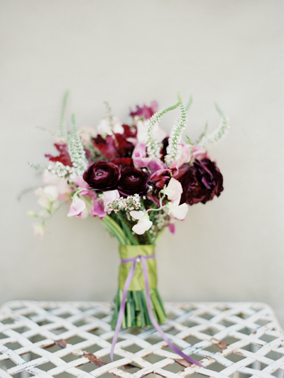 sage green and lilac ribbon
