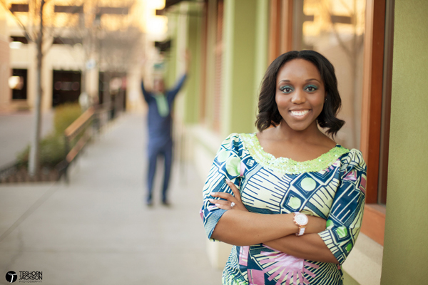 Stacy smiling