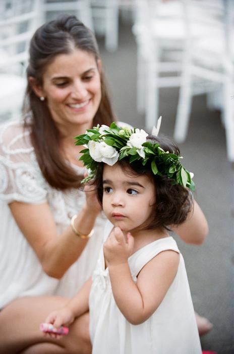 flower girl with floral crown