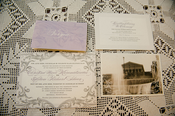 invitation, invite, paper, calligraphy, grey, purple, lavender