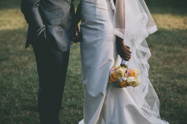 bride and her bouquet