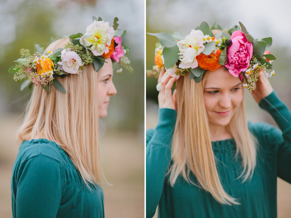 floral hair wreaths