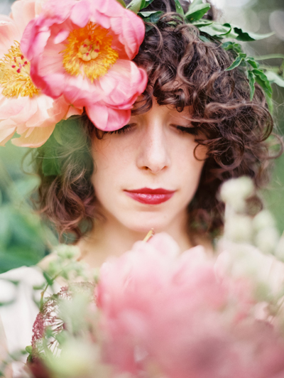 peony flower crown