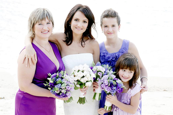 purple bridesmaid dresses