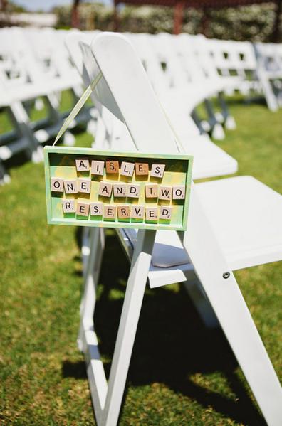 diy scrabble signage