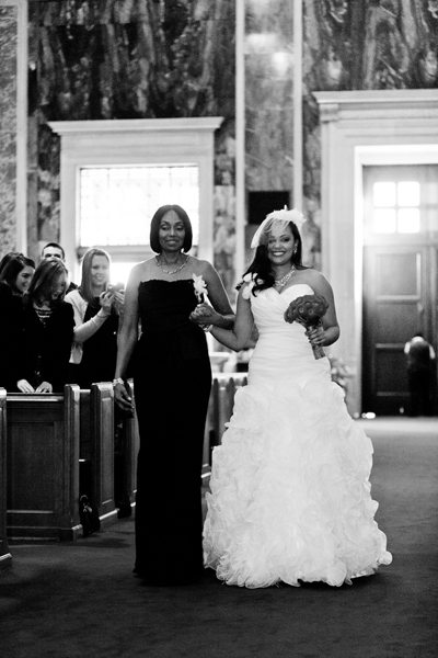 bride walking down the aisle