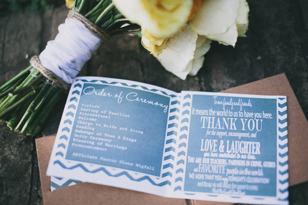 wedding program