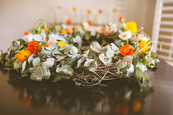 fresh flower wreath