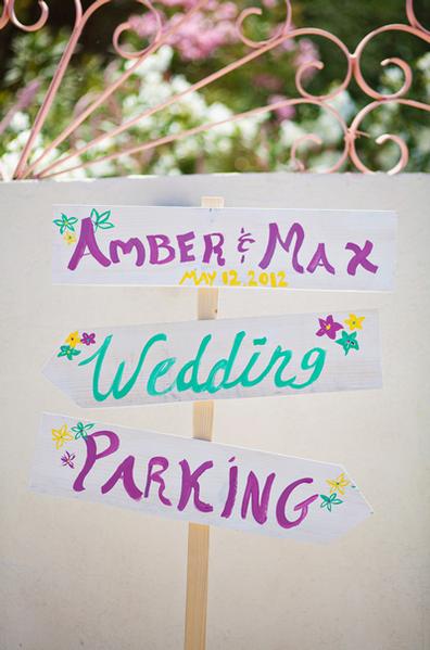 diy wedding signage