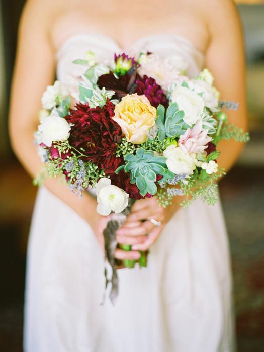 succulent bouquet, bride