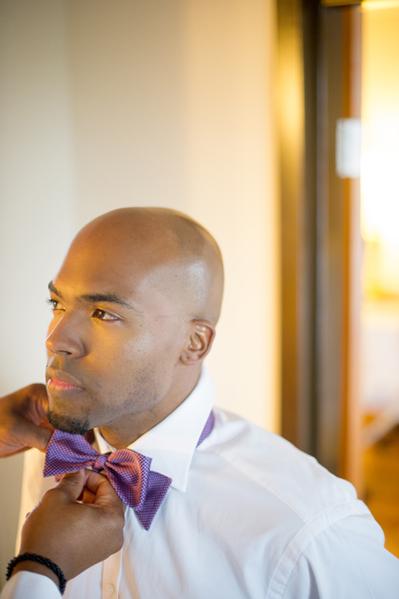 purple bow tie