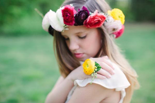 ranunculus flower crown, hair wreaths