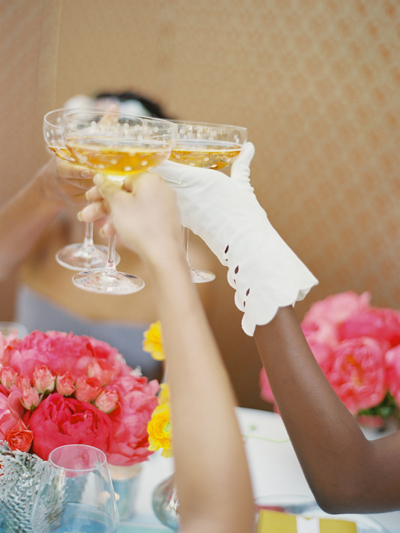 champagne glasses