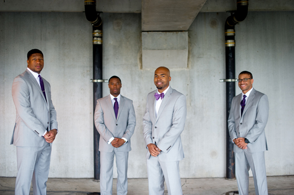 groomsmen gray suits