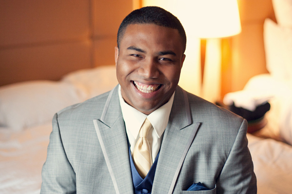 grooms in grey suits
