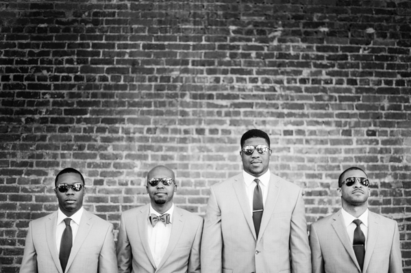 groomsmen in sunglasses