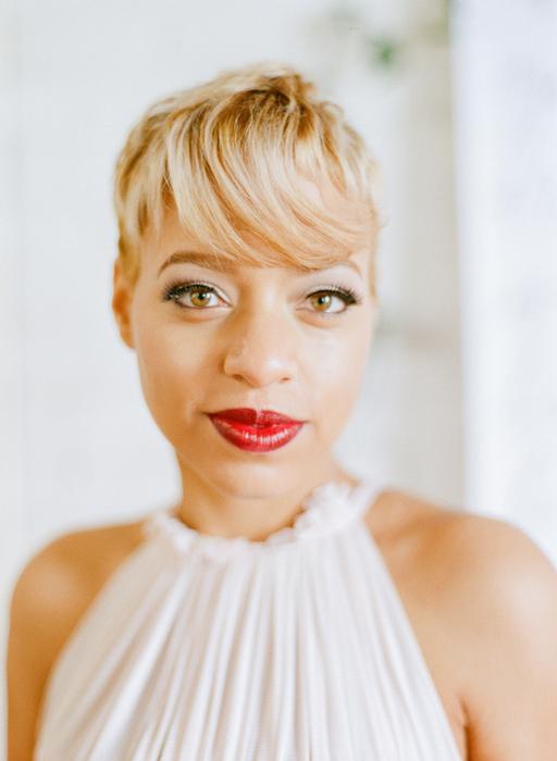 Red Lipstick, Veronica Sheaffer Gown