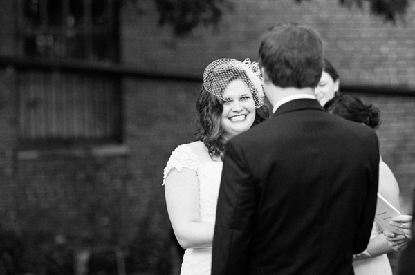 bride smiling