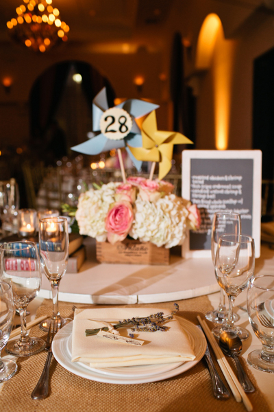 reception table