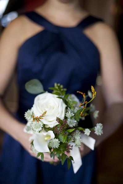 navy blue bridesmaid dress