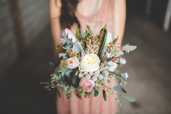winter wedding bridal bouquet