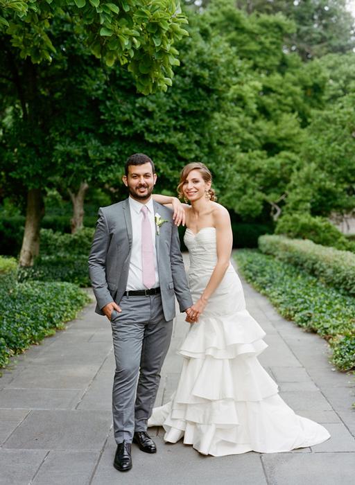 bride and groom portrait