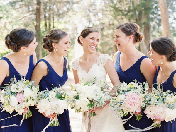 bride and bridesmaids