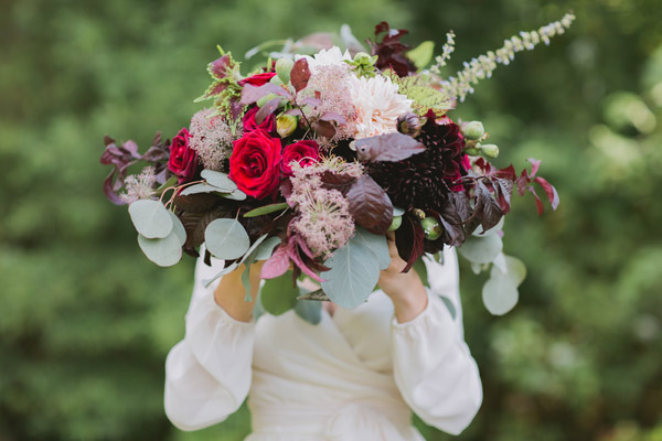 Fall Centerpieces, Garden Roses, Dahlias, Janie Medley Flora Design