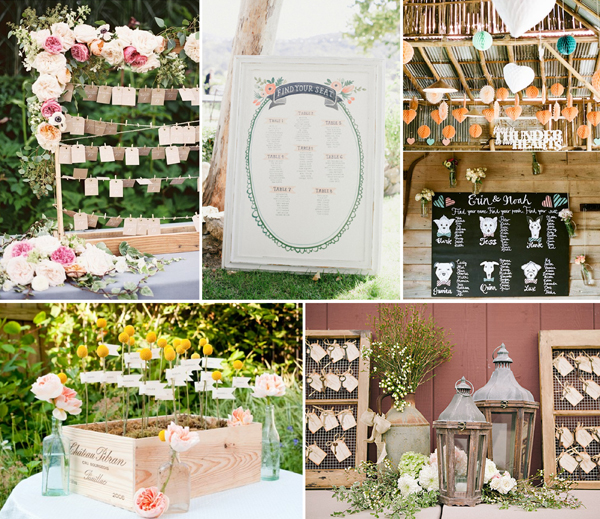 wedding seating chart ideas