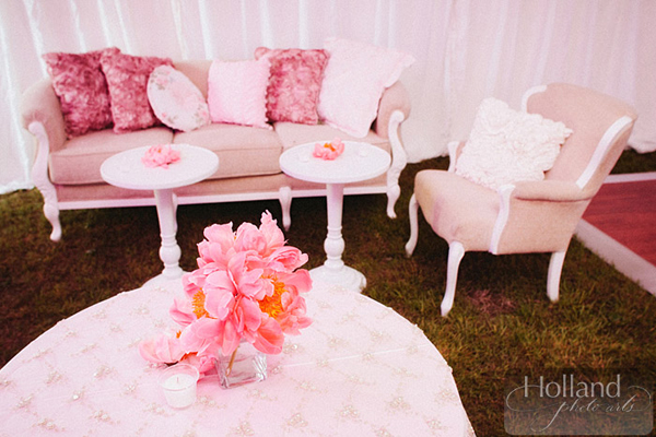 pink lounge area