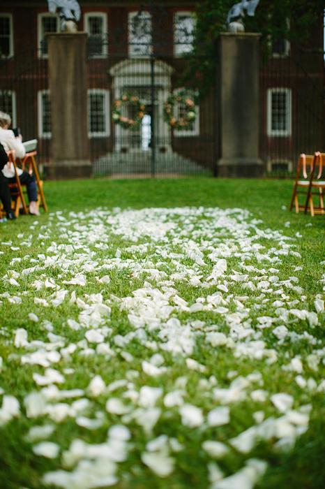 Petals down the aisle