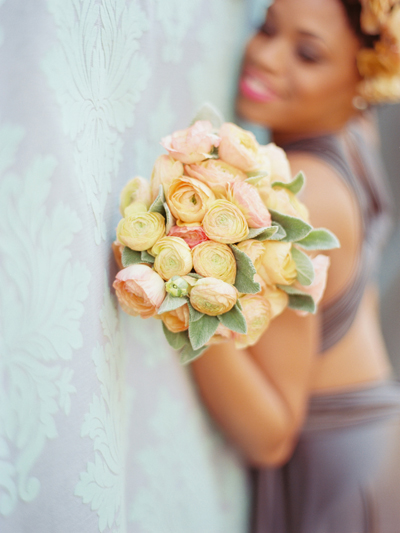 bridesmaid dress, lambs ear