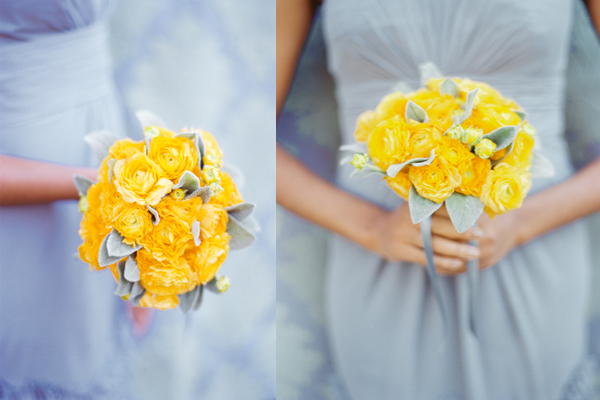 yellow ranunculus bouquet