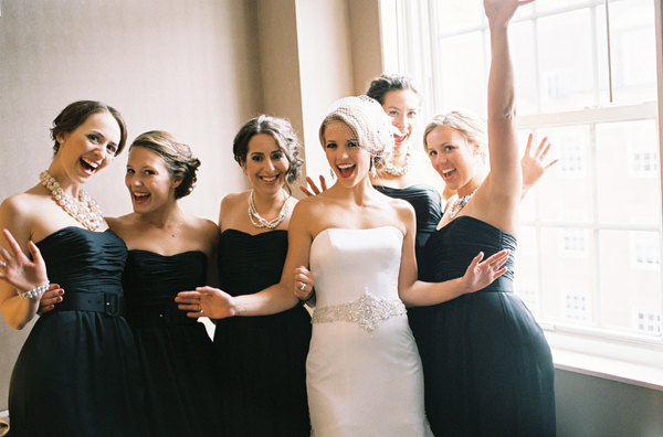 bride and bridesmaids