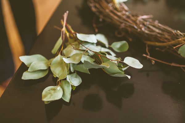 Eucalyptus and grapevine wreath