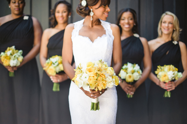 bride and the bridesmaids