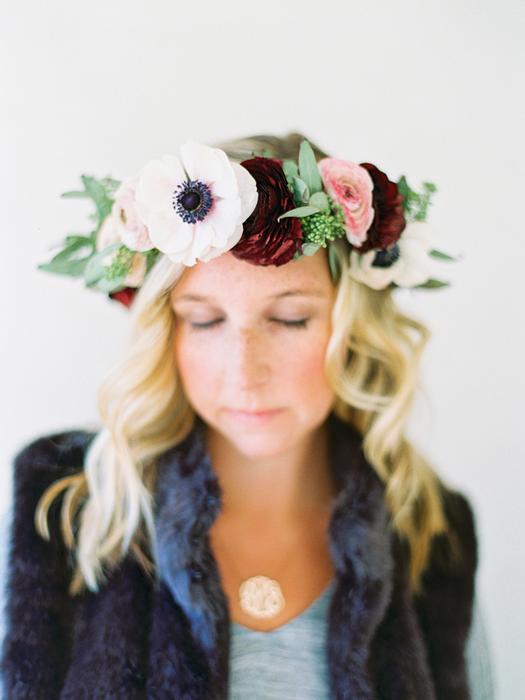 Janie Medley Flora Design, Anemone Flower Crown
