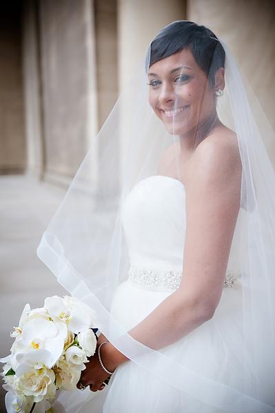 bride smiling