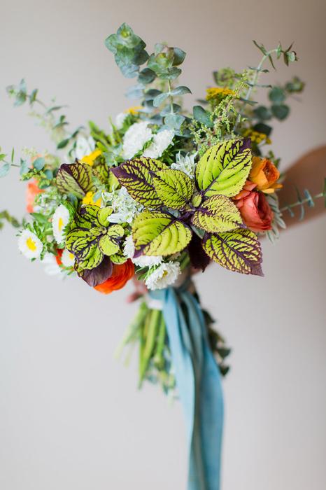 Bouquets, Silk and Willow Ribbon