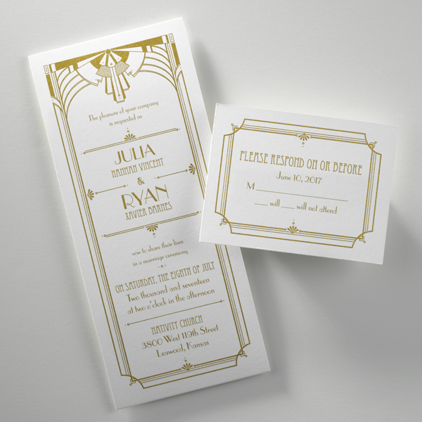 Art Deco Invitations