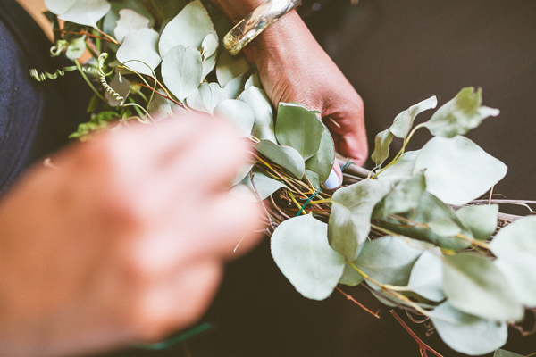 DIY grapevine wreath