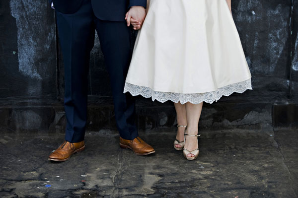 gold wedding shoes