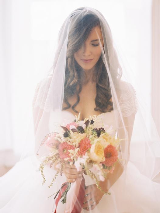 Bride holding her bouquet