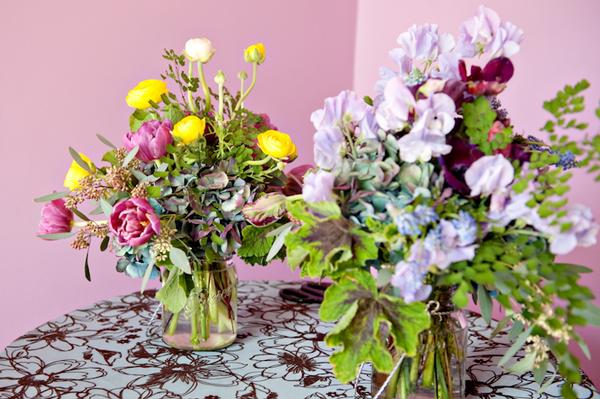 tulips, ranunculus