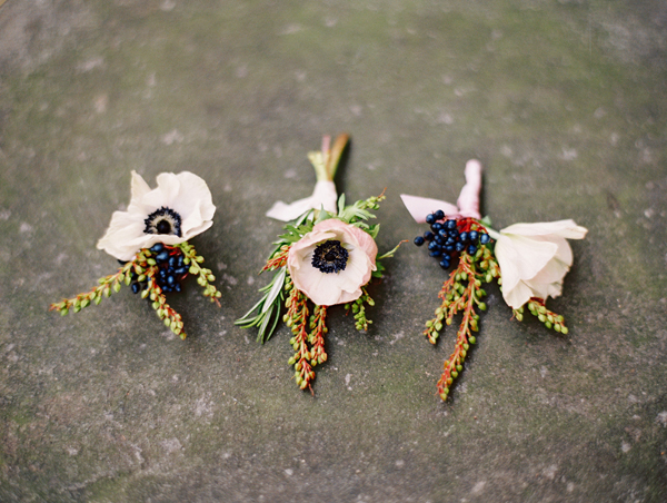 Anemone Boutonnieres