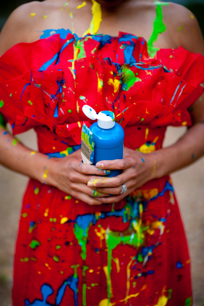blue paint