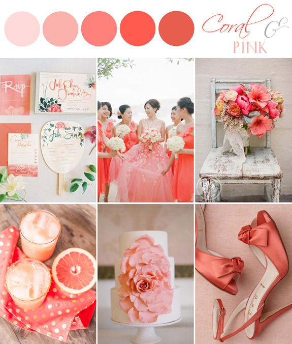 Coral & Pink Inspiration Board